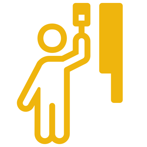Painting wall icon